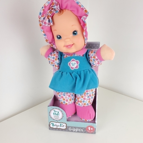 BABY'S first giggles doll New - Picture 1 of 9